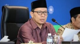 Foto. Muhammad Suyuti Sekretaris PP Muhammadiyah Mengumumkan 1 Ramadhan Jatuh Pada Tanggal 23 Maret 2023