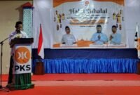 Sambutan Ketua Panitia Dawir, S.PdI saat kegiatan Halal Bi Halal Sabtu, 4 Mei 2024