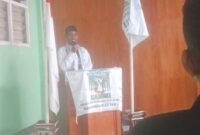 Foto. Ketua KAMMI Komisariat Fakfak Muhammad Rumbaru saat membuka acara Daurah Marhalah I