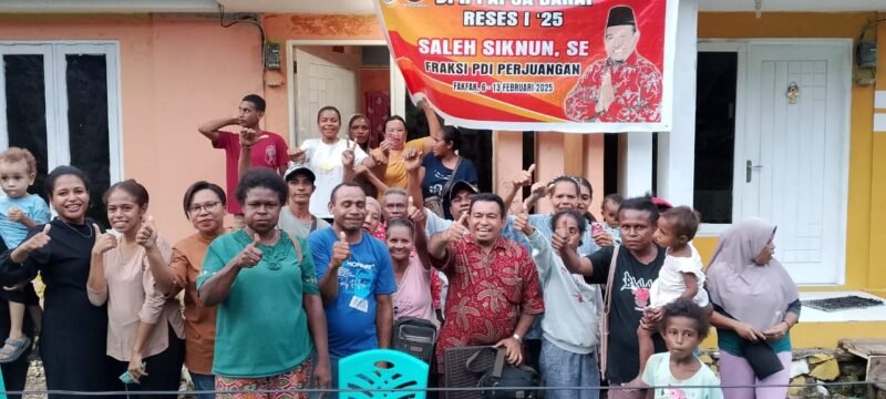 Anggota DPR Papua Barat, Saleh Siknun, SE, menggelar reses di Kabupaten Fakfak.
