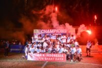 Persikos kota Sorong sukses menorehkan sejarah dengan meraih gelar juara Liga 4 PSSI Regional Papua Barat Daya.