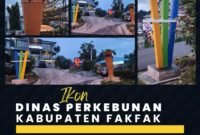 Foto. Ikon yang menandai kantor Dinas Perkebunan Kabupaten Fakfak.