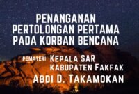 Foto. Flyer Kegiatan Relawan Rumah Zakat Fakfak.