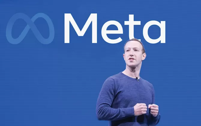 Foto. CEO Meta Mark Zuckerberg menjelaskan perubahan yang terjadi pada teknologi sosial media.